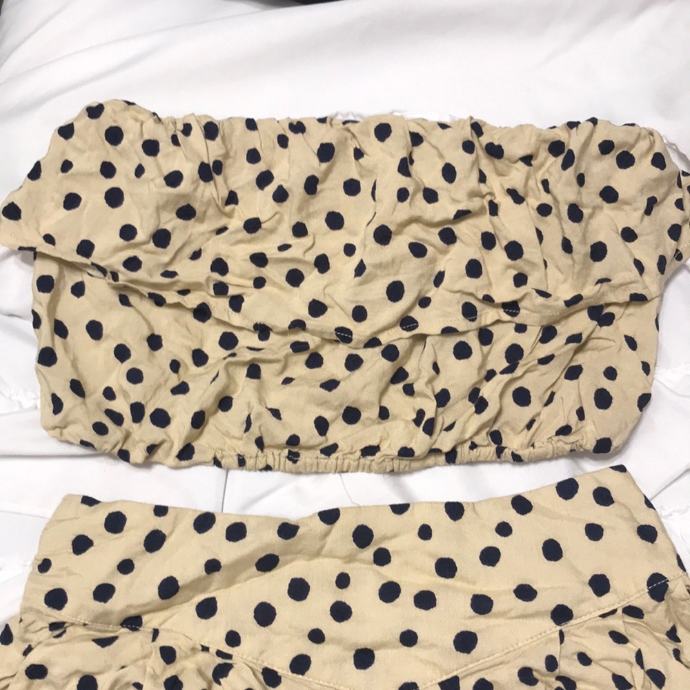 Two Piece Polka Dot Short Set